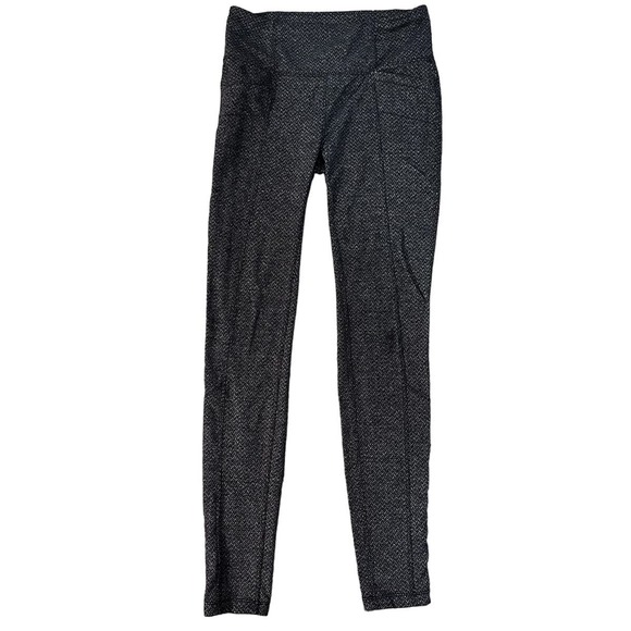 Athleta Metro Leggings Gray Criss Cross Pattern Sz. Small - Picture 1 of 9